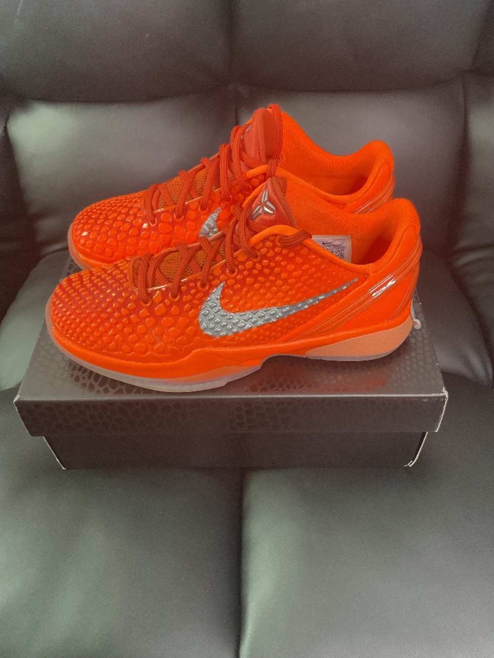 Nike Kobe 6 Protro GS Total Orange WNBA Size 6.5Y/ 8W Excellent Condition